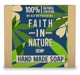 Faith in Nature Hemp Soap Bar - 100g Faith in Nature Hemp Soap Bar - 100g