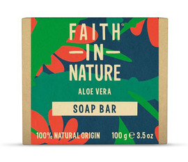 Faith in Nature Aloe Vera Soap Bar - 100g Faith in Nature Aloe Vera Soap Bar - 100g