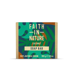 Faith in Nature Coconut Soap Bar - 100g Faith in Nature Coconut Soap Bar - 100g