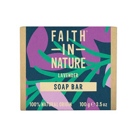 Faith in Nature Lavender Soap Bar - 100g Faith in Nature Lavender Soap Bar - 100g