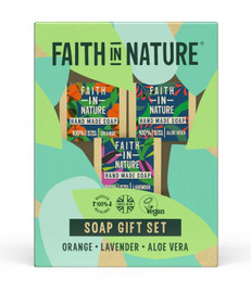Faith in Nature Soap Gift Set - 3x100g