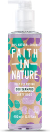 Faith in Nature Lavender Deep Clensing Dog Shampoo - 400ml Faith in Nature Lavender Deep Clensing Dog Shampoo - 400ml