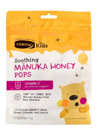 Comvita Kids Soothing Manuka Pops - 15 Pops Comvita Kids Soothing Manuka Pops - 15 Pops