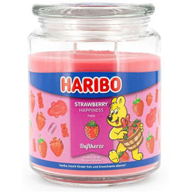 Haribo Scented Candle Strawberry Happiness - 510g Haribo Scented Candle Strawberry Happiness - 510g