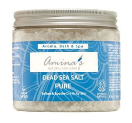 Amina's Natural Skincare Pure Natural Bath Dead Sea Salts - 450g