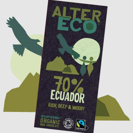 AlterEco Dark Chocolate 70% Ecuador - 100g