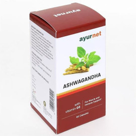 Ayurnet Ashwagandha with Vitamin D3 - 60 Capsules