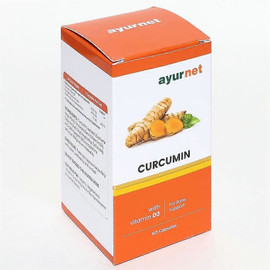 Ayurnet Curcumin with Vitamin D3 - 60 Capsules
