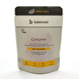 Balanced Curcumin (Turmeric Extract) Refill Pouch - 30 Veg Caps