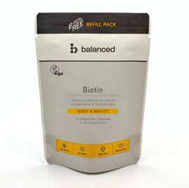 Balanced Biotin Refill Pouch - 60 Veg Caps