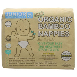 Beaming Baby Organic Bamboo Nappies Size 5 (15–19kg) - 22 Nappies