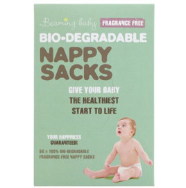 Beaming Baby Bio-degradable Nappy Sacks Fragrance Free - 60 Pieces