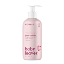Attitude Baby Leaves 2in1 Shampoo & Body Wash Unscented - 473ml