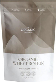 The Organic Protein Co Madagascan Vanilla Organic Whey Protein Powder - 1.2kg