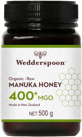 Wedderspoon MGO 400 Raw & Organic Manuka Honey - 500g