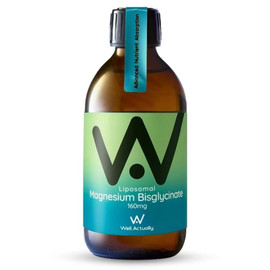Well Actually Mag Bisglycinate 160mg Lipo Liquid Lime & B.Berry - 250ml