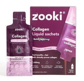 YourZooki SS Marine Collagen 11g Blackcurrant - 14  sachet  (18.5ml each)