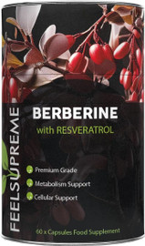 Feel Supreme Premium Berberine & Resveratrol 60 Capsules