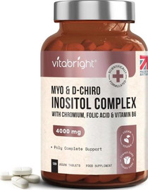 Vitapright Myo Inositol & D Chiro Inositol for PCOS - 120 Tablets