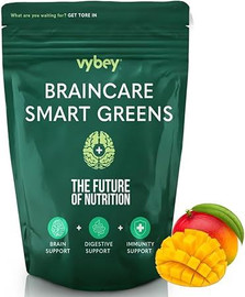 Vybey Braincare Smart Greens Mango Flavour - 180g