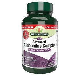 Natures Aid Acidophilus Complex 5 Billion - 180 Capsules