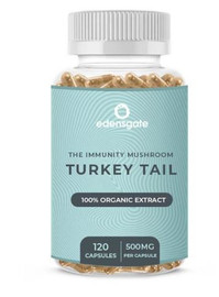Edens Gate Turkey Tail Mushroom Capsules - 120 Veg Caps