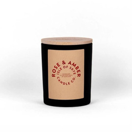Isle of Skye Rose & Amber Black Natural Soy Wax Candle - 1 Unit