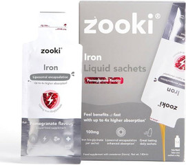 YourZooki Liposomal Iron Pomegranate - 14 sachet (10ml each)