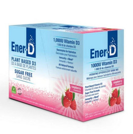 Ener C Vitamin D3 1000IU Sugar Free Drink Mix Raspberry - 24 Sachet