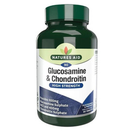 Natures Aid Glucosamine Sulphate 500mg + Chondroitin 400mg - 90 Tablets