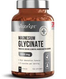 Vitabright Magnesium Glycinate 1500mg - 180 Capsules