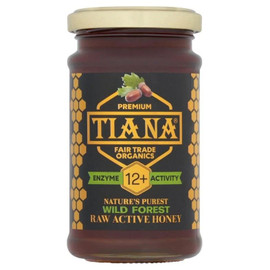 Tiana TIANA Fairtrade Organics Raw Active Wild Forest Honey 12+ - 250g