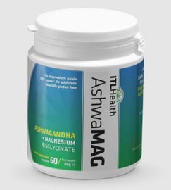 Mag365 AshwaMAG Magnesium Bisglycinate with Ashwagandha - 60 Capsules