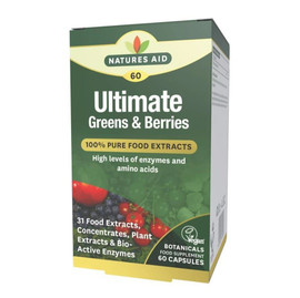 Natures Aid Ultimate Greens & Berries - 60 Capsules