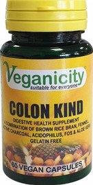 Veganicity Colon Kind Regularity Digestion & Reducing Wind - 60 Veg Caps