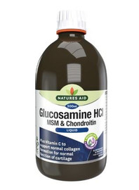 Natures Aid Glucosamine 1200mg MSM & Chondroitin Liquid - 500ml
