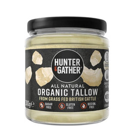 Hunter and Gather Organic Grass Fed British Beef Tallow - 300g