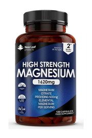 Magnesium Citrate 1620mg Elemental 500mg - 120 Capsules