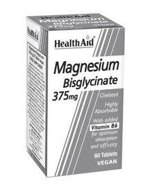 HealthAid Magnesium Bisglycinate - 60 Tablets