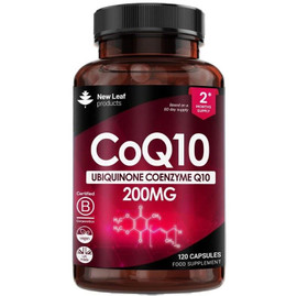 New Leaf Products CoQ10 Co Enzyme 200mg - 120 Vegan Capsules