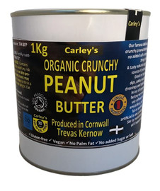 Carley's Organic Crunchy Peanut Butter Eco Tin - 1kg