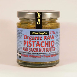 Carley's Org Raw Pistachio & Brazil Nut Butter - 170g