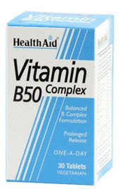 HealthAid Vitamin B50 Complex Prolonged Release - 30 Capsules