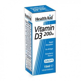 HealthAid Vitamin D3 200iu Drops - 15ml