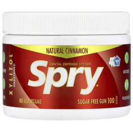 Spry Natural Cinnamon Xylitol Gum - 100 Pieces