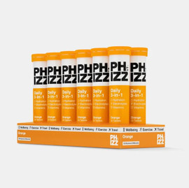 Phizz 3-in-1 Multivitamin & Rehydration Electrolyte Effervescent Orange - Pack of 12 (20 Tabs each)