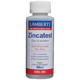 Lamberts Zincatest Liquid Zinc Status Test - 100ml