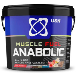 USN Muscle Fuel Anabolic Variety Pack Cookies and Cream Chocolate Strawberry Vanilla - 4kg