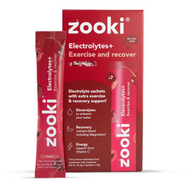 YourZooki Zooki Electrolytes+ Exercise & Recover Cherry - 7 Sachets
