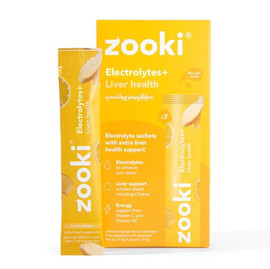 YourZooki Zooki Electrolytes+ Liver Health Lemon Ginger - 7 Sachets